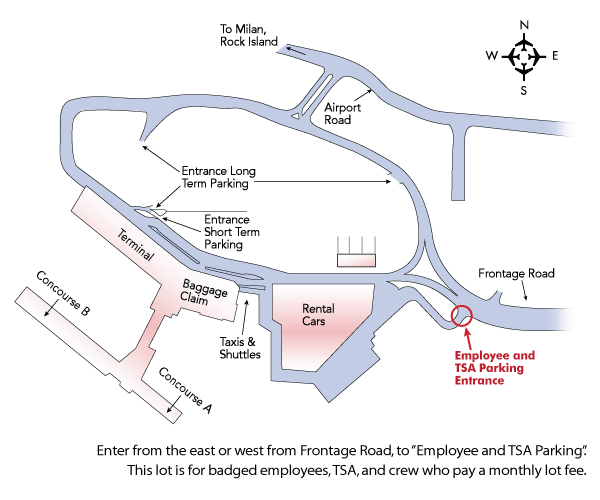 crew parking map