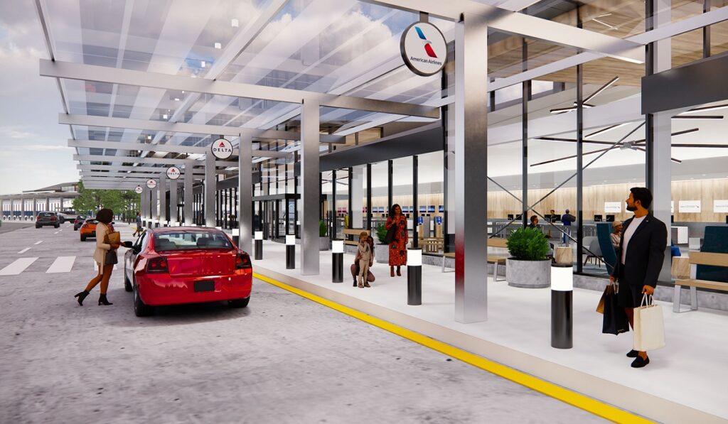 Rendering Front of Airport