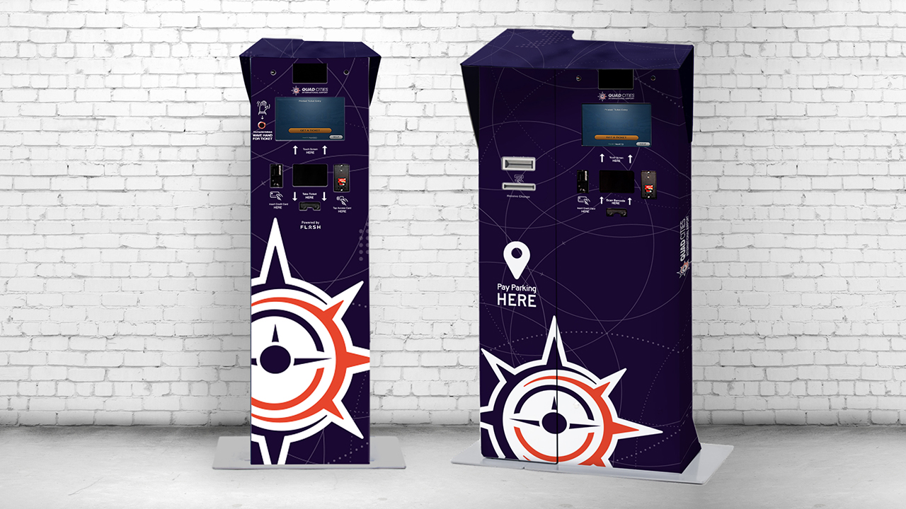 Parking System with QC AIrport logo