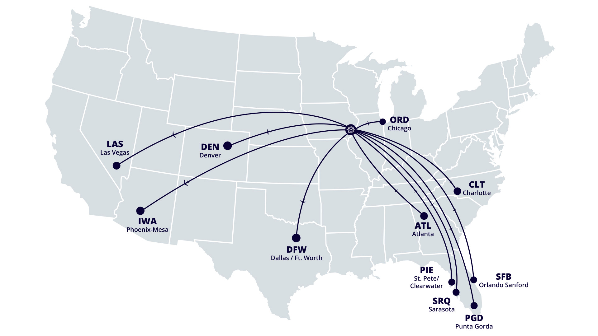 QCIA Destinations Map