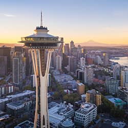 The Seattle skyline.